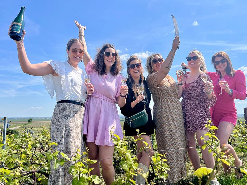 Sabrage and Viticulture and Triple Tasting in the Mountains of Reims