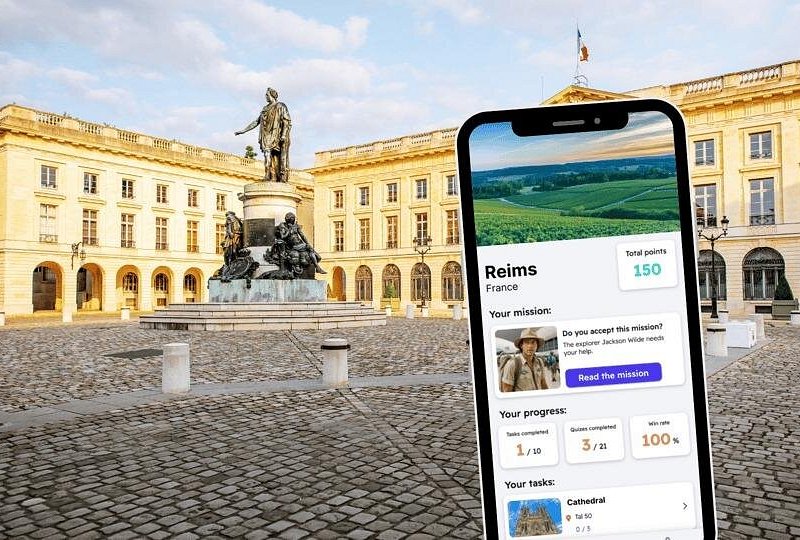 Reims Exploration Game and City Tour on your Phone
