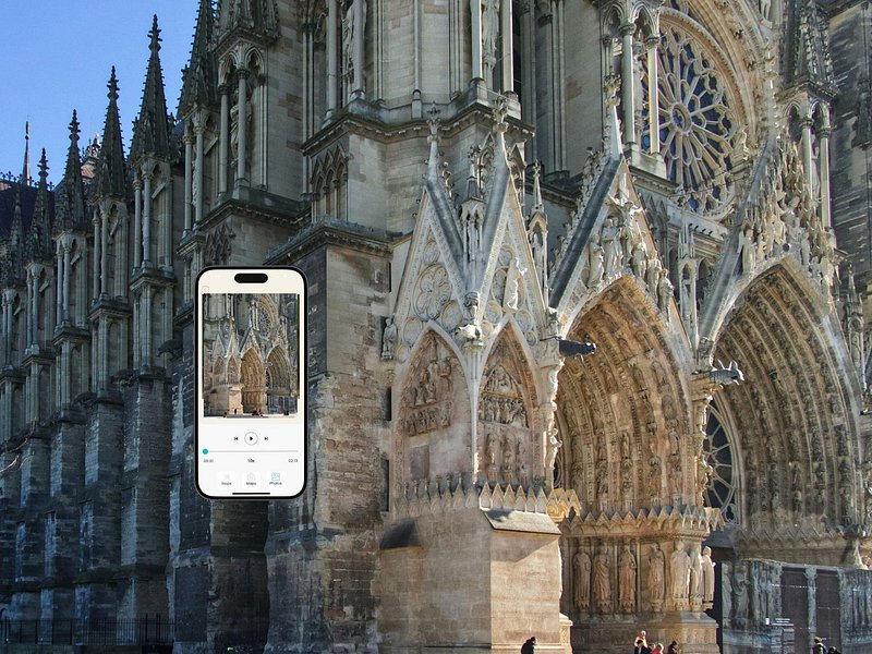 Cathedral of Notre Dame de Reims Self-Guided Tour with Mobile App