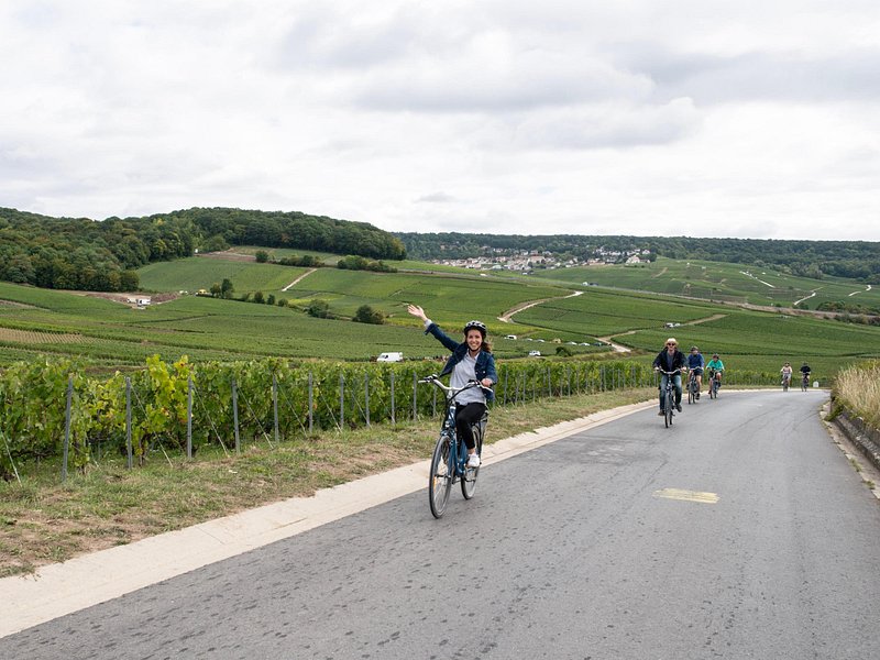 From Reims afternoon e-bike tour, visit and champagne tastings